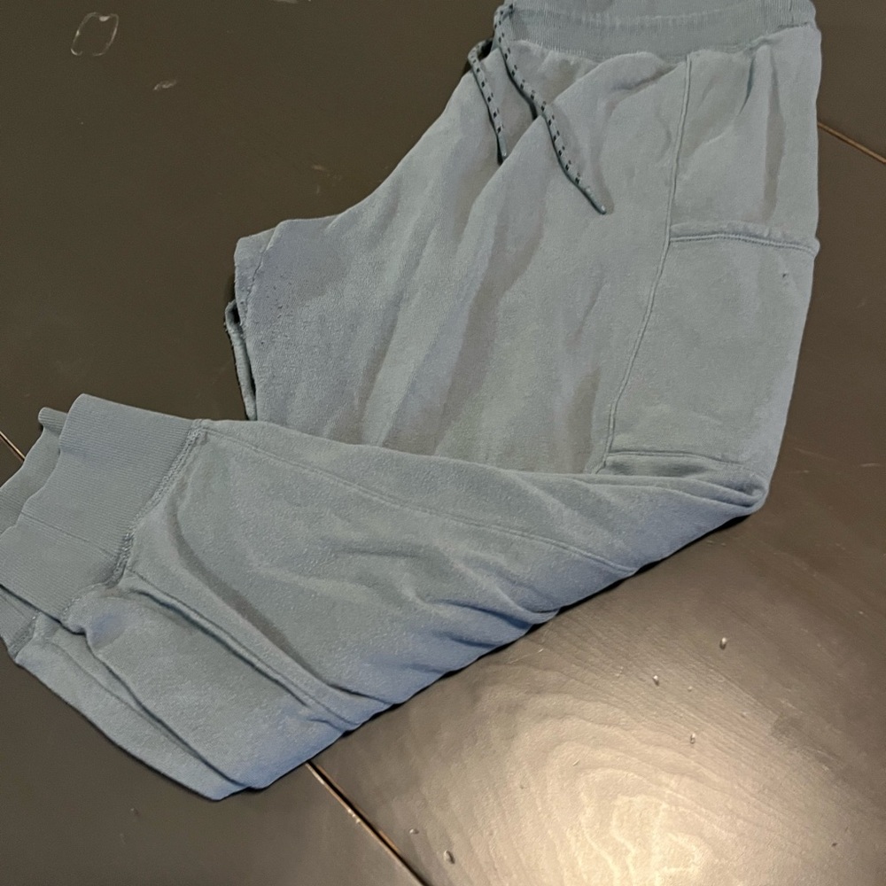 Cozy Gray/Blue Reebok Sweatpants